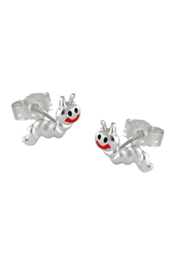 Earrings Small Worm Silver 925 - GL92705