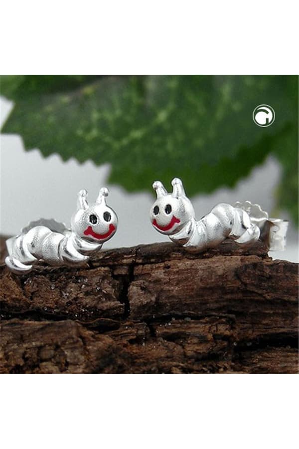 Earrings Small Worm Silver 925 - GL92705