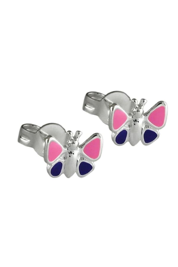 Earrings Purple Butterflies Silver 925 - GL92462