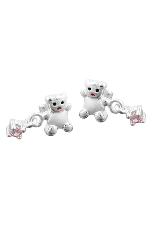 Earrings Bear Zirconia Silver 925 - GL91839