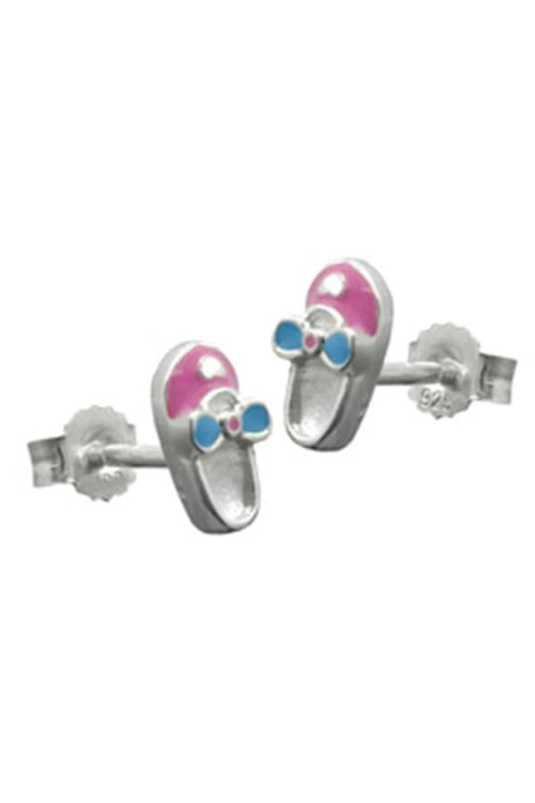 Studs Slipper Pink-Light Blue Silver 925 - GL90915