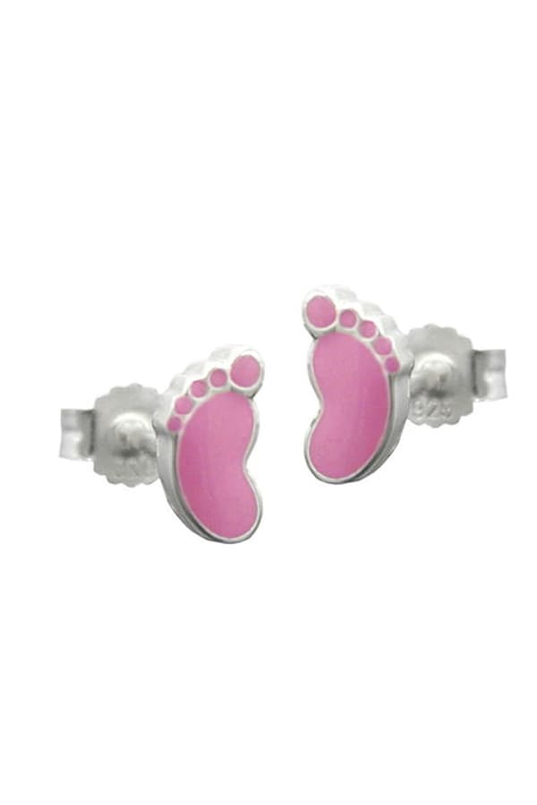Studs Foot Pink Pastell Silver 925 - GL90693