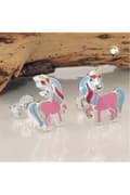 Pikkukuva 2 / 4: Stud Earrings Unicorn Colored Silver 925 - GL93815