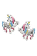 Pikkukuva 4 / 4: Stud Earrings Unicorn Colored Silver 925 - GL93816
