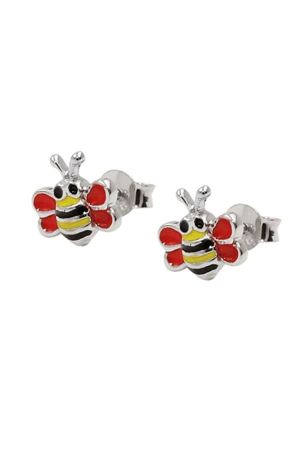 Earrings Bee Black-Yellow Silver 925 - GL93858