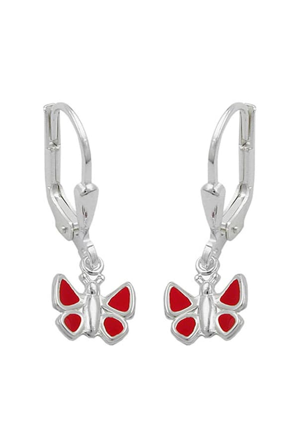 Earrings Leverback Butterfly Silver 925 - GL93176