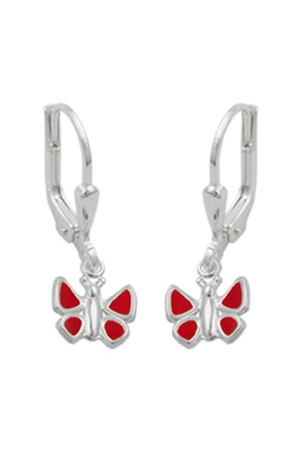 Earrings Leverback Butterfly Silver 925 - GL93176