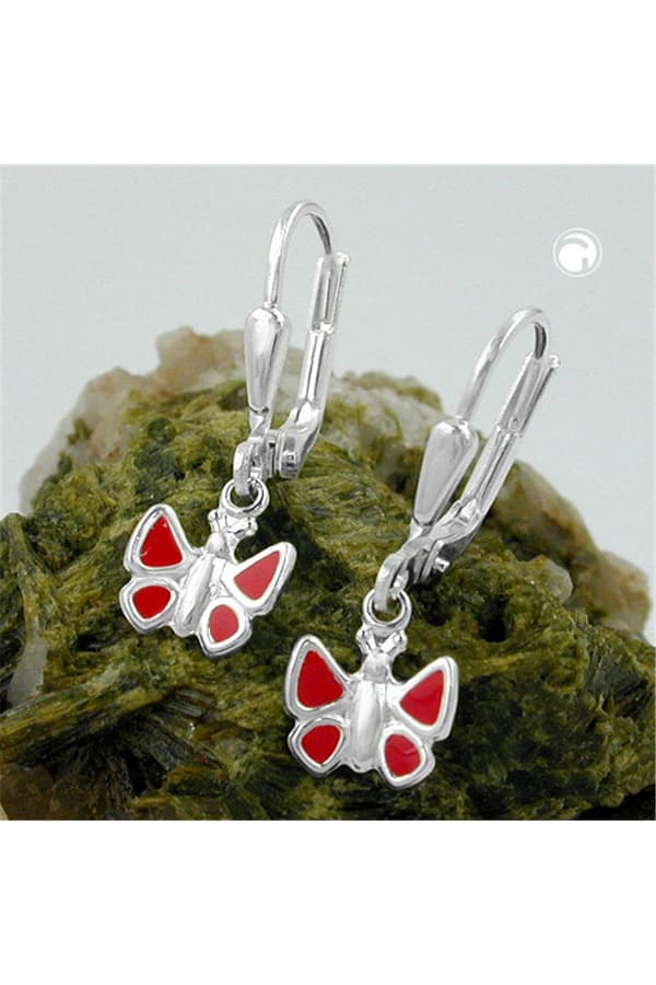 Earrings Leverback Butterfly Silver 925 - GL93176