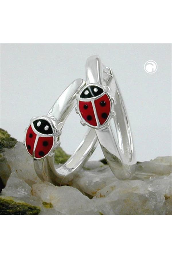 Hoop Earrings Ladybird Silver 925 - GL92469