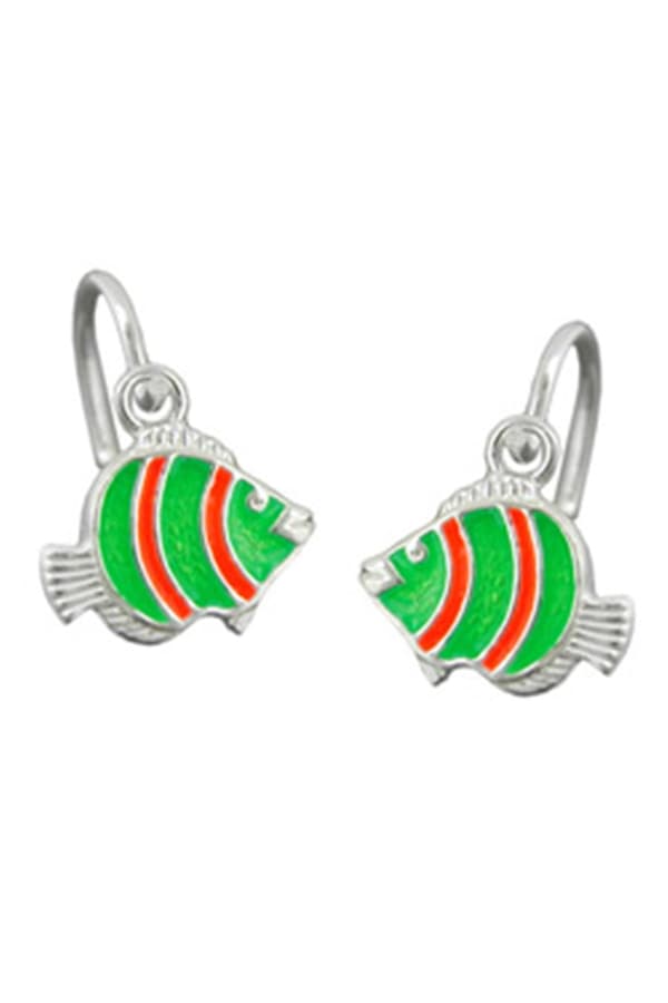 Leverback Earrings Clown Fish Silver 925 - GL92152