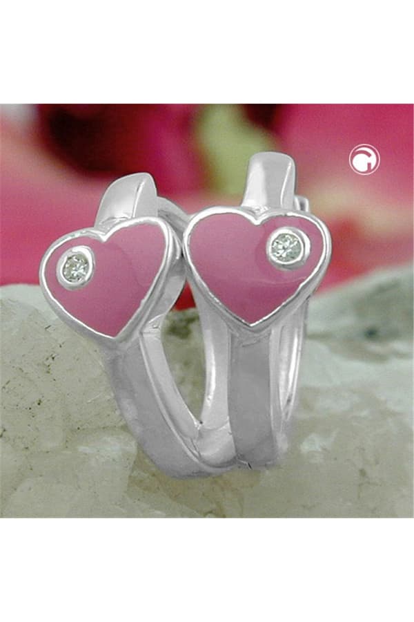 Hoop Earrings Heart 6mm Silver 925 - GL90874