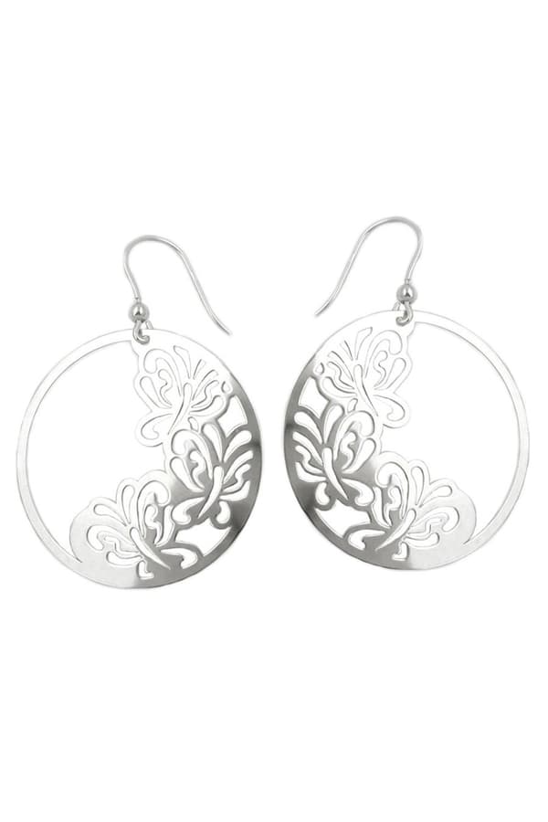 Hook Earrings Butterfly Silver 925 - GL93317