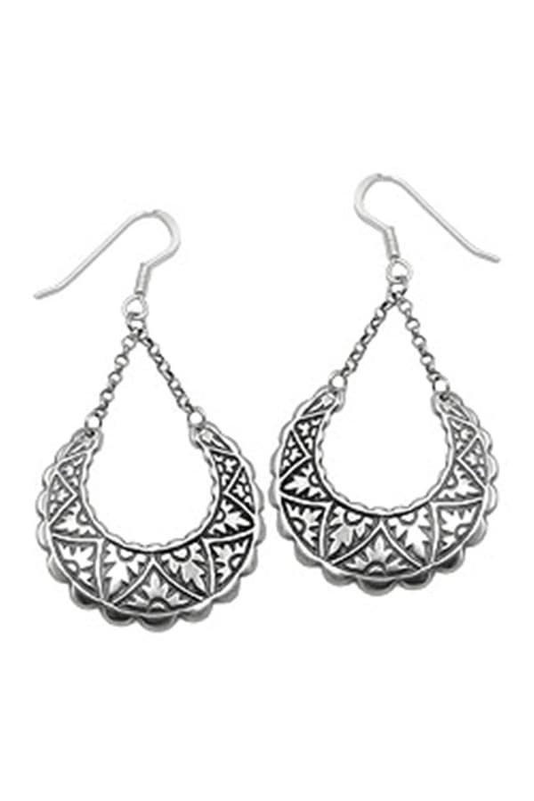Earhooks Oriental Oxidated Silver 925 - GL93947