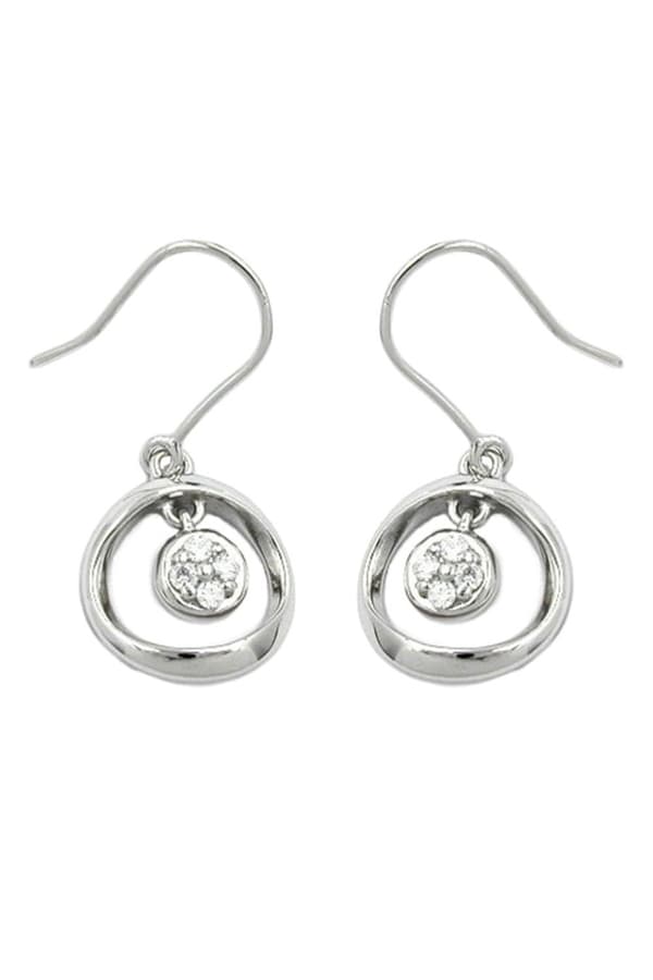 Hook Earrings With Zirconia Silver 925 - GL91318