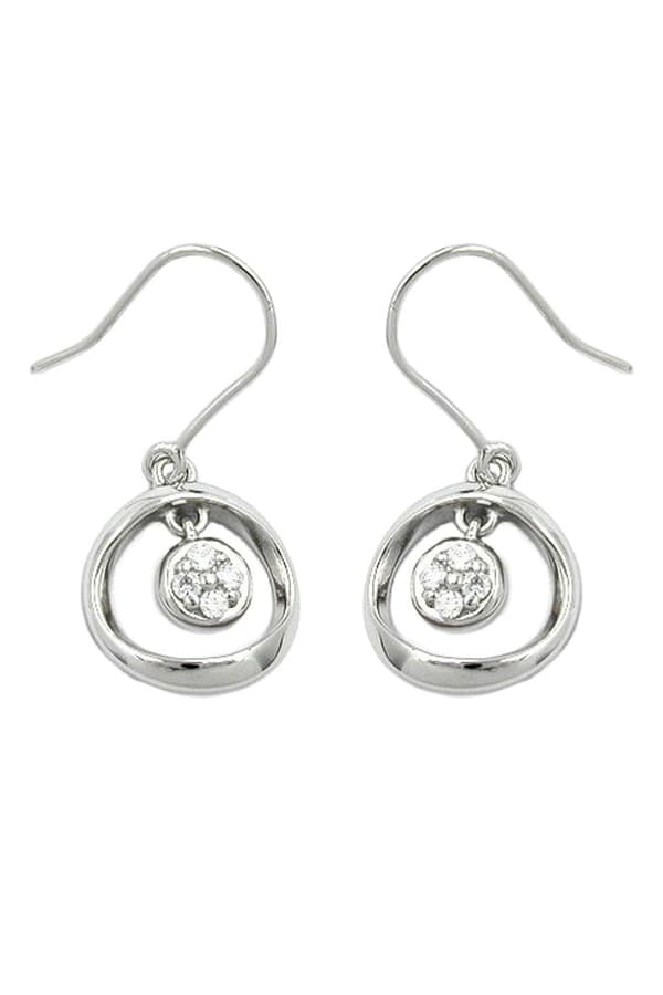 Hook Earrings With Zirconia Silver 925 - GL91318