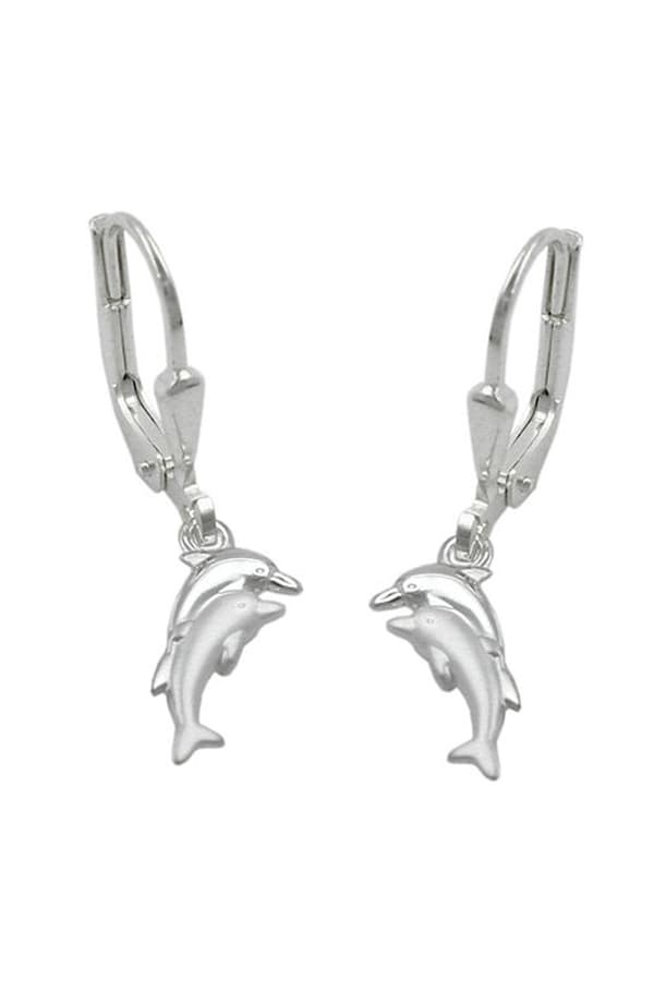 Earrings Leverback Dolphins Siver 925 - GL91175