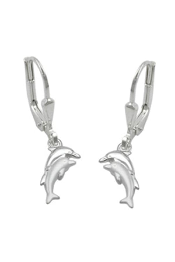 Earrings Leverback Dolphins Siver 925 - GL91175