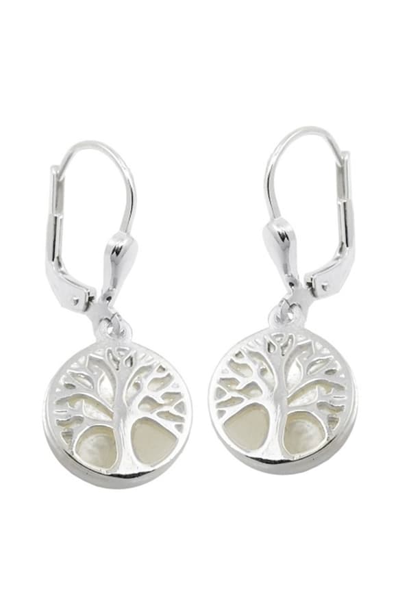 Leverback Earrings Tree Pearl Silver 925 - GL93754