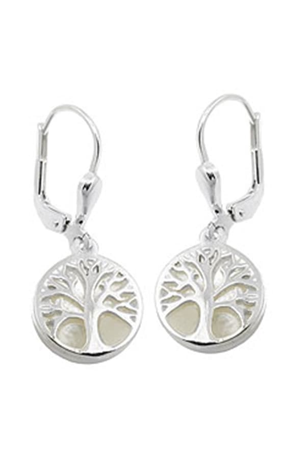 Leverback Earrings Tree Pearl Silver 925 - GL93754