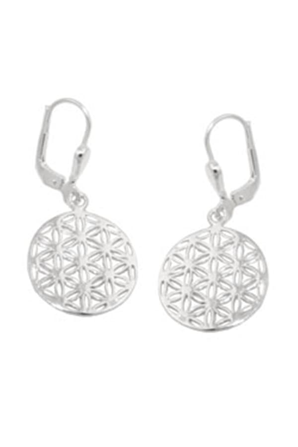 Earrings Flower Of Life Silver 925 - GL93755