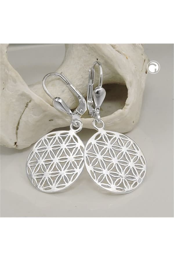 Earrings Flower Of Life Silver 925 - GL93755