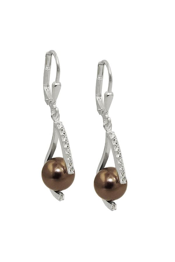 Leverback Earrings Zirconia Silver 925 - GL93659