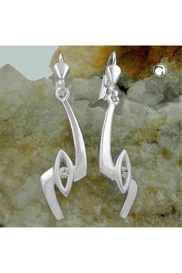 Earrings Leverback Zirconia Silver 925 - GL90995