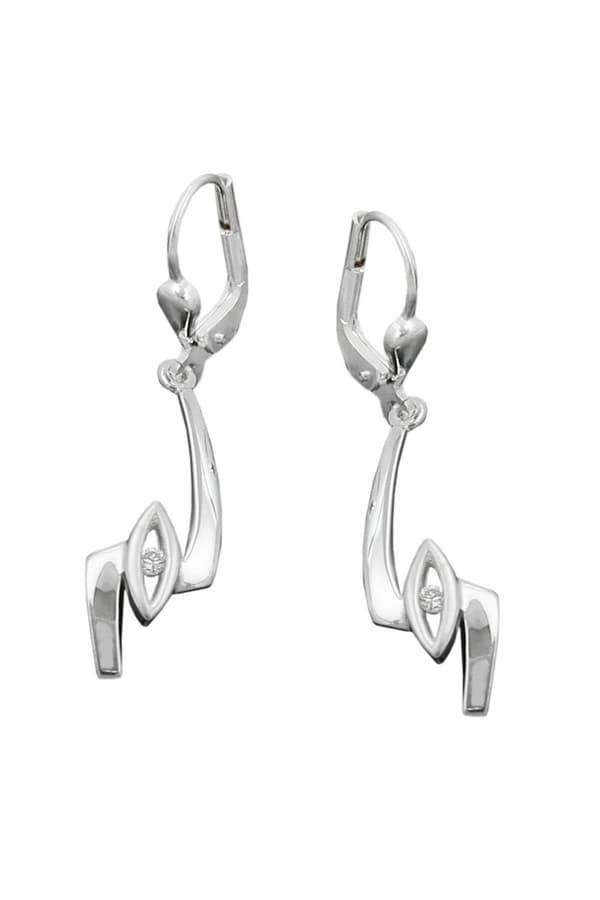 Earrings Leverback Zirconia Silver 925 - GL90995
