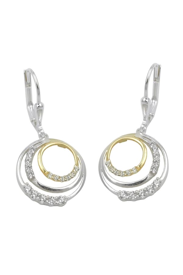 Leverback Earrings Circles Silver 925 - GL93843