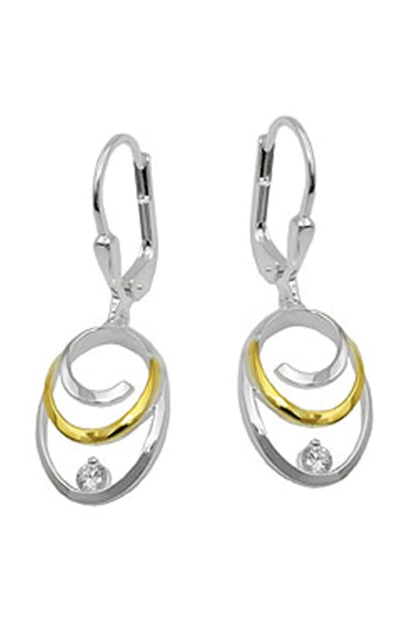 Leverback Earrings Zirconia Silver 925 - GL93981