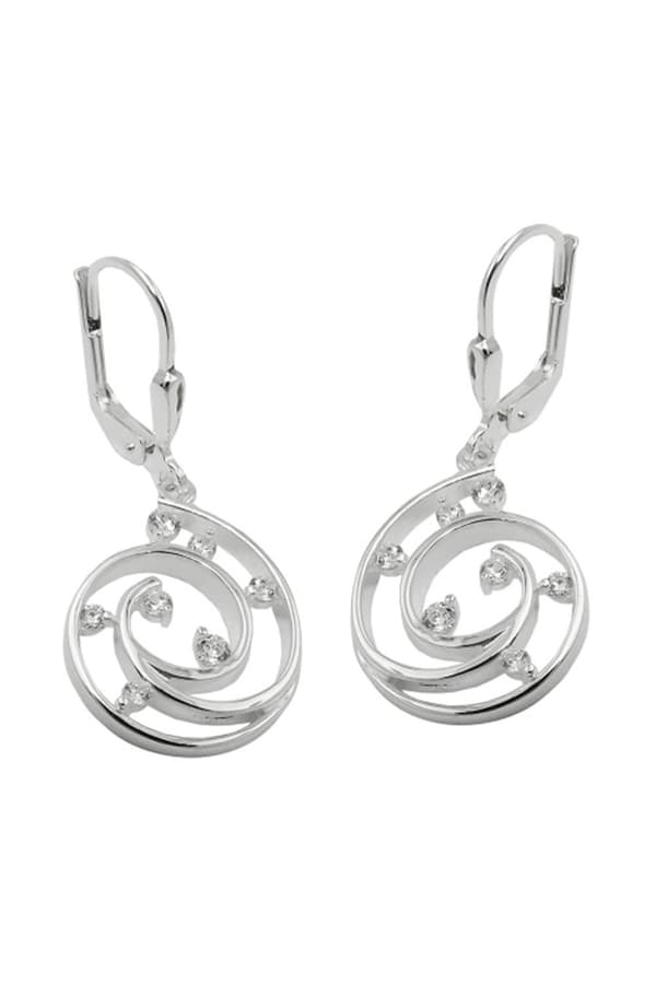 Leverback Earrings Zirconias Silver 925 - GL93978