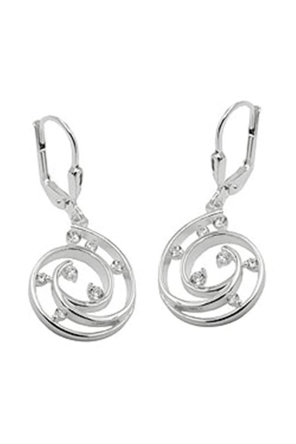 Leverback Earrings Zirconias Silver 925 - GL93978