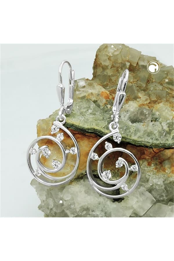 Leverback Earrings Zirconias Silver 925 - GL93978