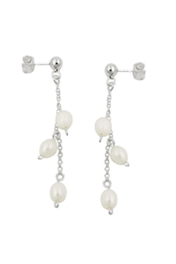 Earring Pearls On Chain Silver 925 - GL93557
