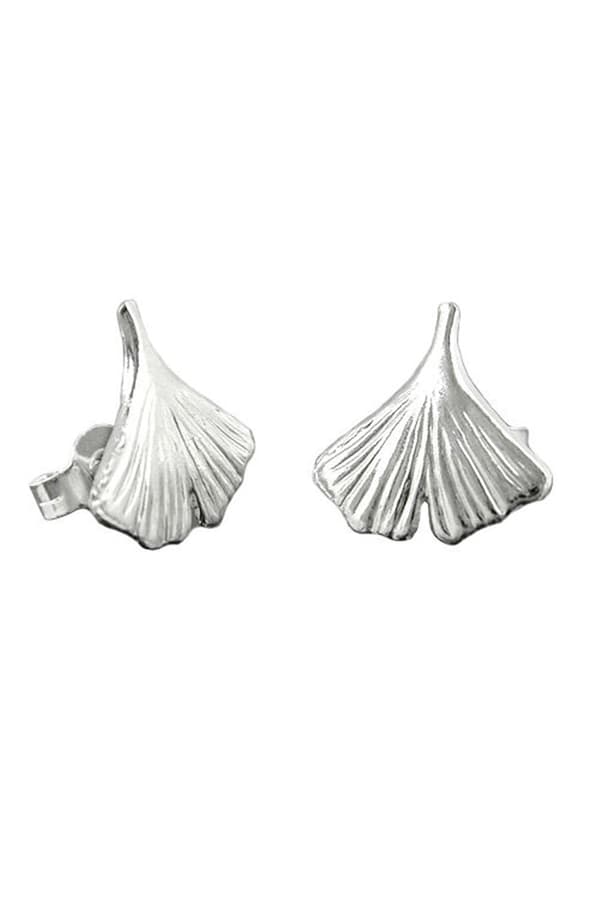 Earrings Ginkgo Leaf Silver 925 - GL90040