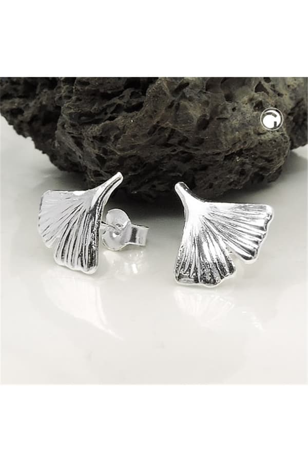 Earrings Ginkgo Leaf Silver 925 - GL90040