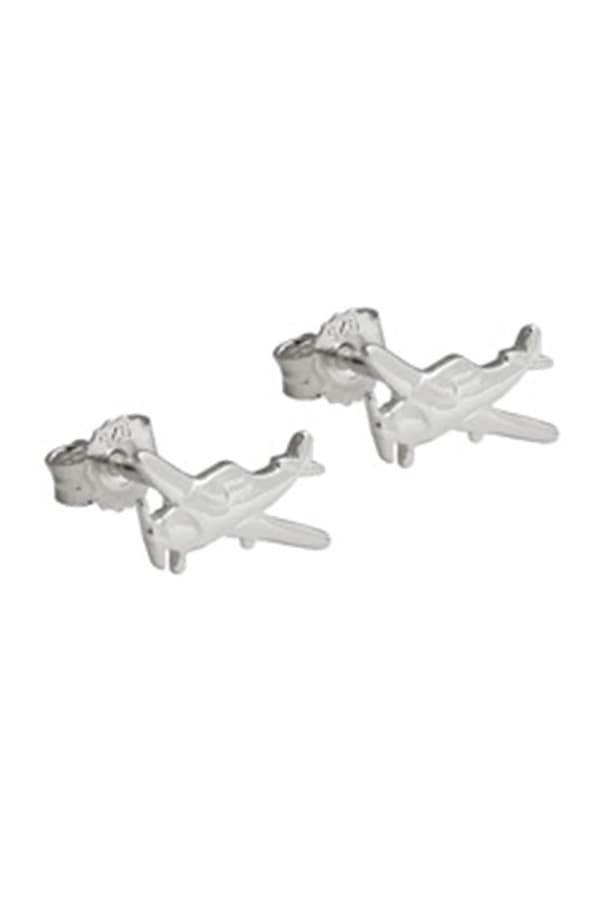 Stud Earrings Little Plane Silver 925 - GL93644