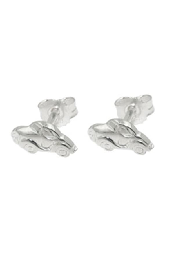 Stud 4x9mm Small Car Shiny Silver 925 - GL93643