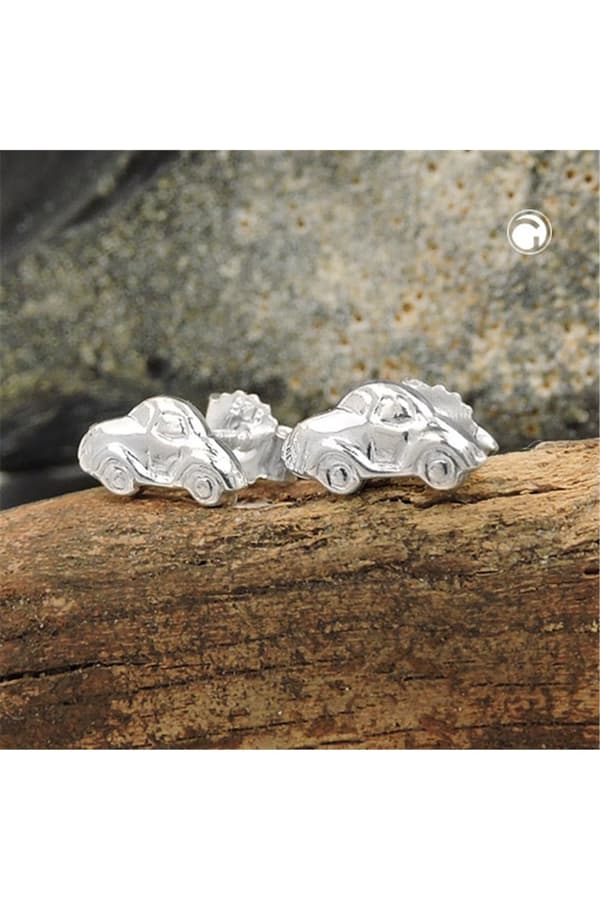 Stud 4x9mm Small Car Shiny Silver 925 - GL93643