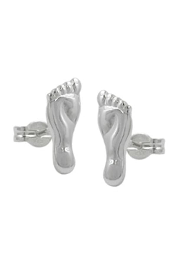 Earrings Feet Polished Silver 925 - GL93482