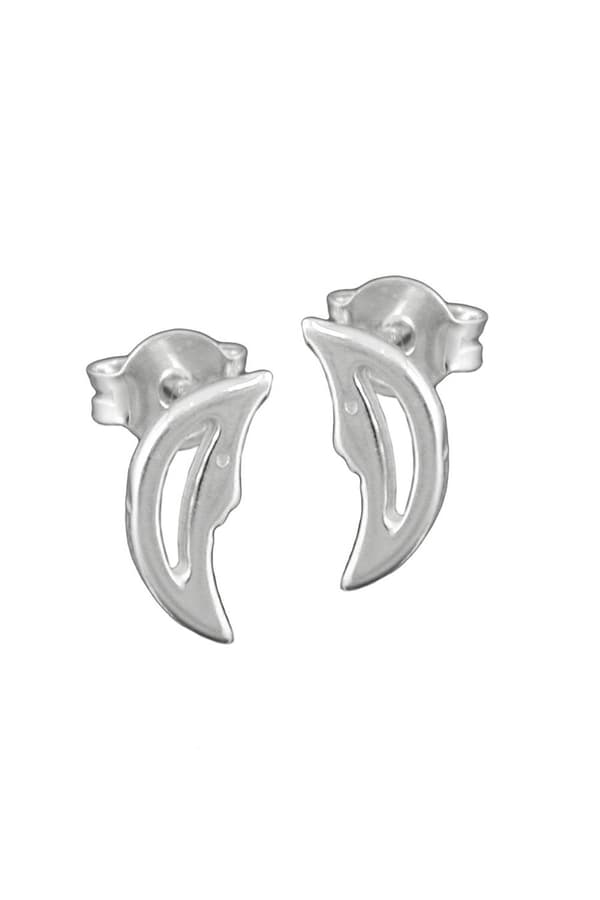 Stud Earrings Moon With Face Silver 925 - GL92138