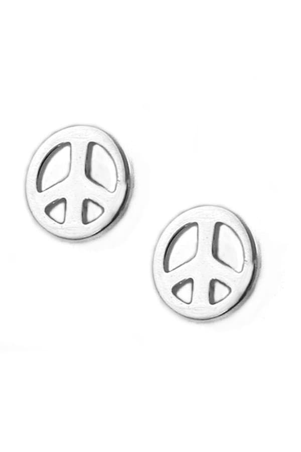 Earrings Peace-Symbol Silver 925 - GL91307