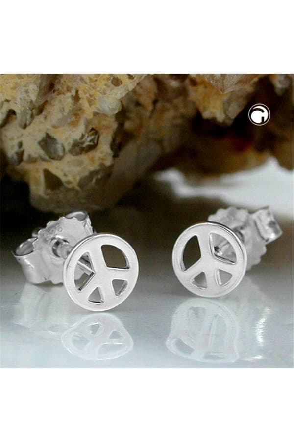 Earrings Peace-Symbol Silver 925 - GL91307