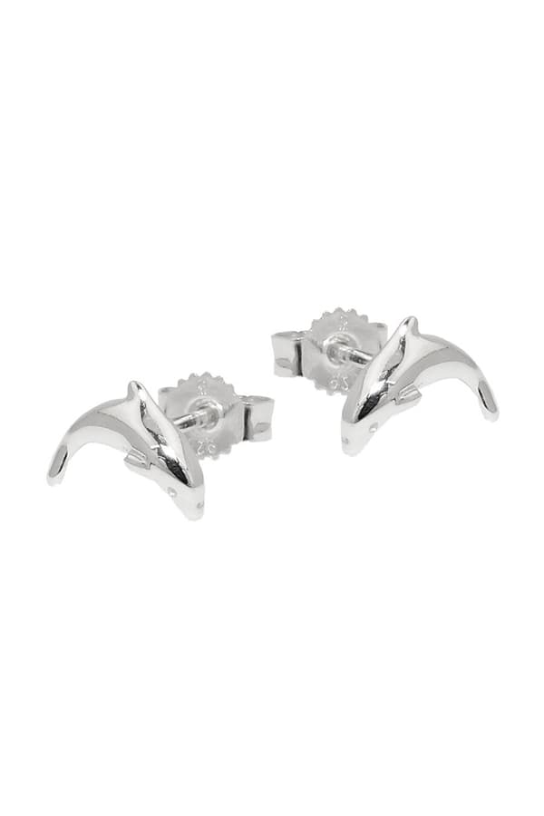 Earrings Dolphins Shiny Silver 925 - GL91490