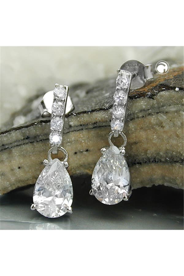 Earrings Zirconia White Silver 925 - GL94089