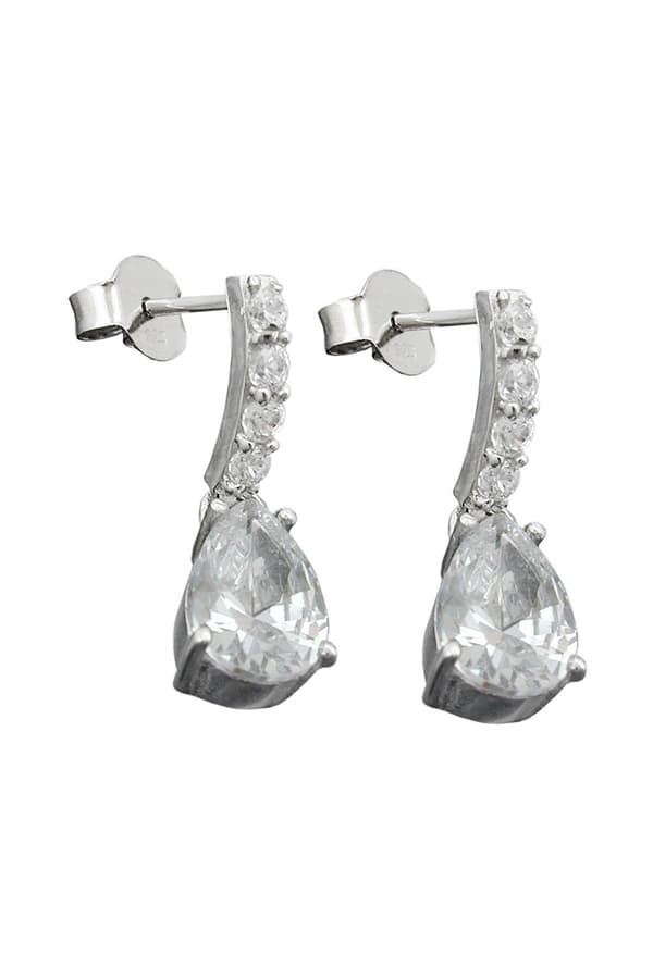 Earrings Zirconia White Silver 925 - GL94089