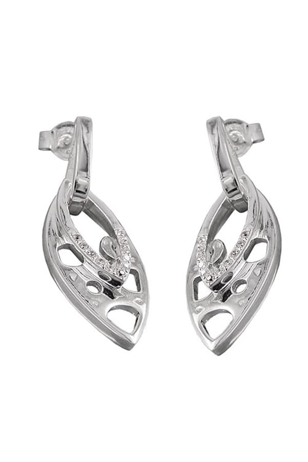 Stud Earrings Zirconia Silver 925 - GL92763