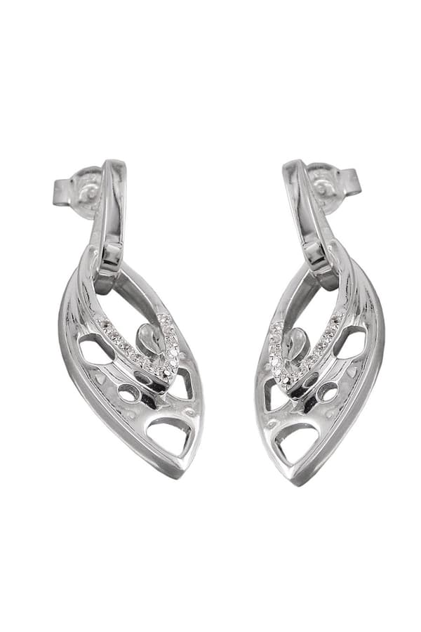 Stud Earrings Zirconia Silver 925 - GL92763
