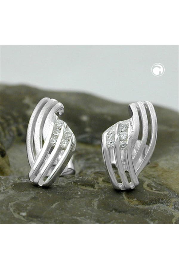 Stud Earrings Zirconia Silver 925 - GL91363