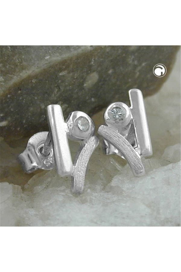 Stud Earrings Zirconia Crystals Silver 925 - GL90165